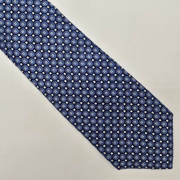 Joseph Abboud Men's Embroidered Silk Tie Blue 4x58 - Picture 1 of 7